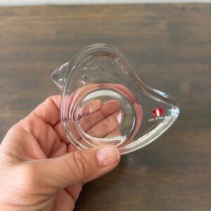 Iittala Glass Tiu Bird Egg Cup Made in Finland